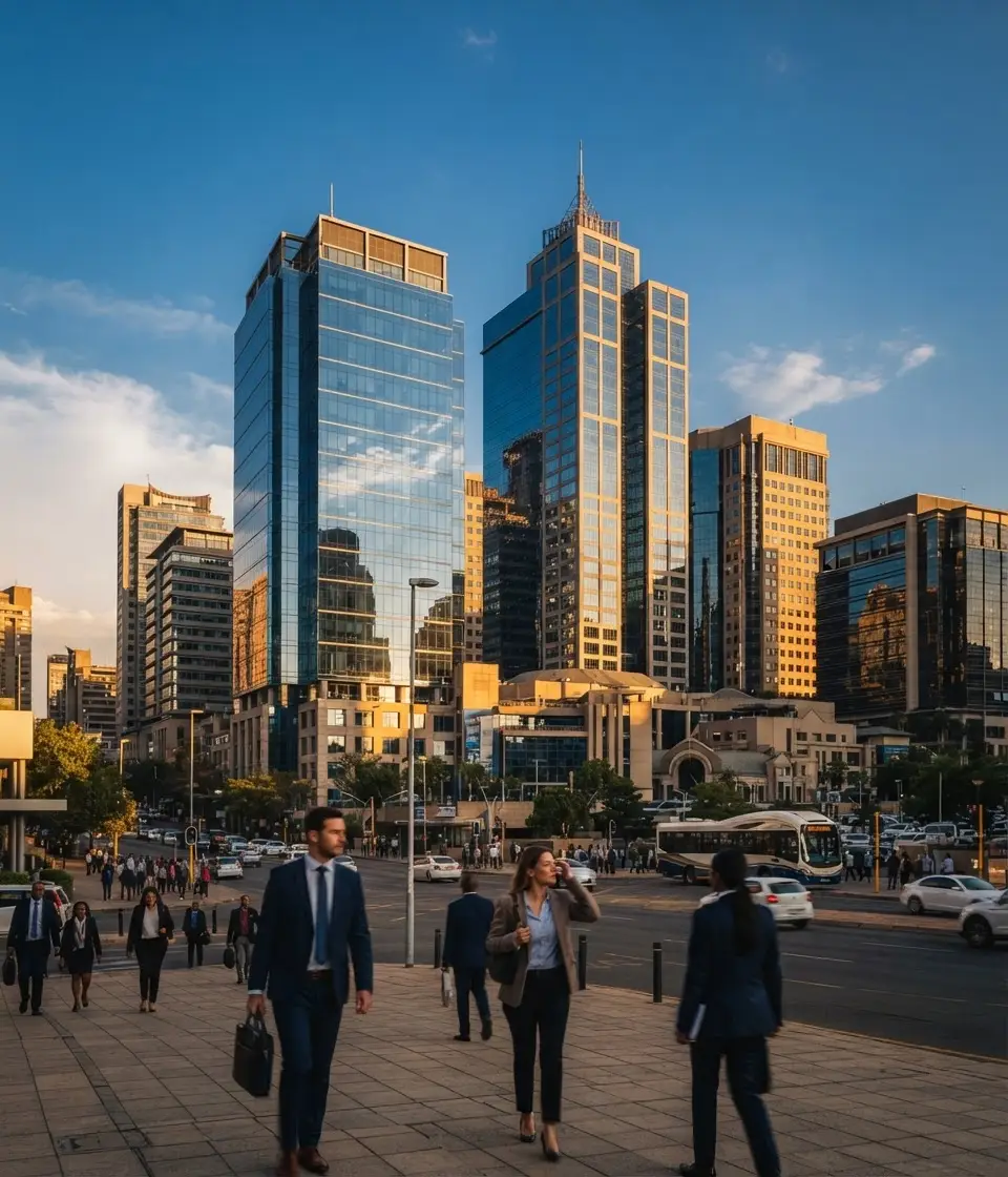 Sandton commercial district — where Mosima Attorneys operates